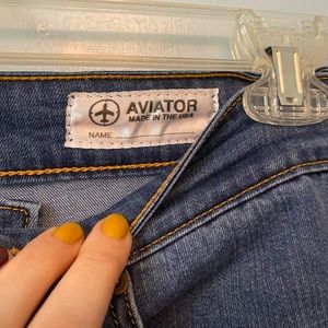 Aviator jeans size 32 light wash